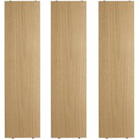 String - Regalboden 78 x 20 cm (3er-Pack), Eiche von String Furniture