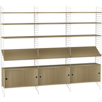String Furniture - Regalkombination Wohnzimmer Bundle G von String Furniture