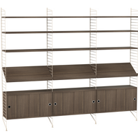 String Furniture - Regalkombination Wohnzimmer Bundle G von String Furniture