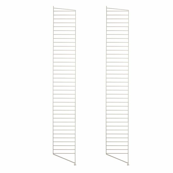 String Regalsystem 2er Set Bodenleiter Für String Regal Wandregal 200x30cm Beige B-Ware String Regalsystem 2er Set Bodenleiter Für String Regal Wandregal 200x30cm Beige B-Ware von String