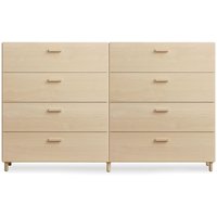 String - Relief Kommode mit Beinen, breit, 2 x 82 x 41 x 92,2 cm, Esche von String Furniture