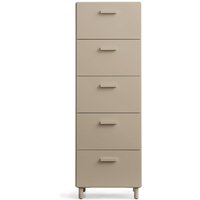 String - Relief Kommode mit Beinen, hoch, 41 x 41 x 115 cm, beige von String Furniture
