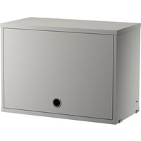 String - Schrankelement mit Klapptür, 58 x 30 cm, grau von String Furniture