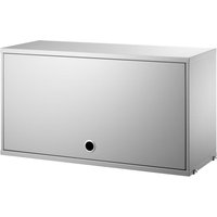 String - Schrankelement mit Klapptür, 78 x 30 cm, grau von String Furniture