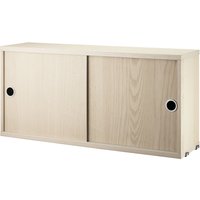 String - Schrankmodul mit Schiebetüren 78 x 20 cm, Esche String - Schrankmodul mit Schiebetüren 78 x 20 cm, Esche von String Furniture
