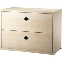 String - Schrankmodul mit Schubladen 58 x 30 cm, Esche String - Schrankmodul mit Schubladen 58 x 30 cm, Esche von String Furniture