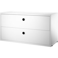 String - Schrankmodul mit Schubladen 78 x 30 cm, weiß String - Schrankmodul mit Schubladen 78 x 30 cm, weiß von String Furniture