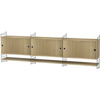 String Furniture - Sideboard zur Wandaufhängung Wohnzimmer Bundle E von String Furniture