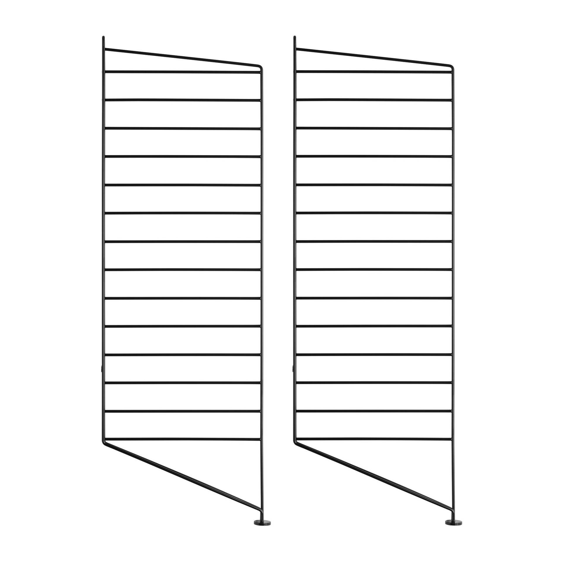 String Furniture - String System Bodenleiter 85x30cm - schwarz/pulverbeschichtet/85x30cm/2er Set String Furniture - String System Bodenleiter 85x30cm - schwarz/pulverbeschichtet/85x30cm/2er Set von String Furniture