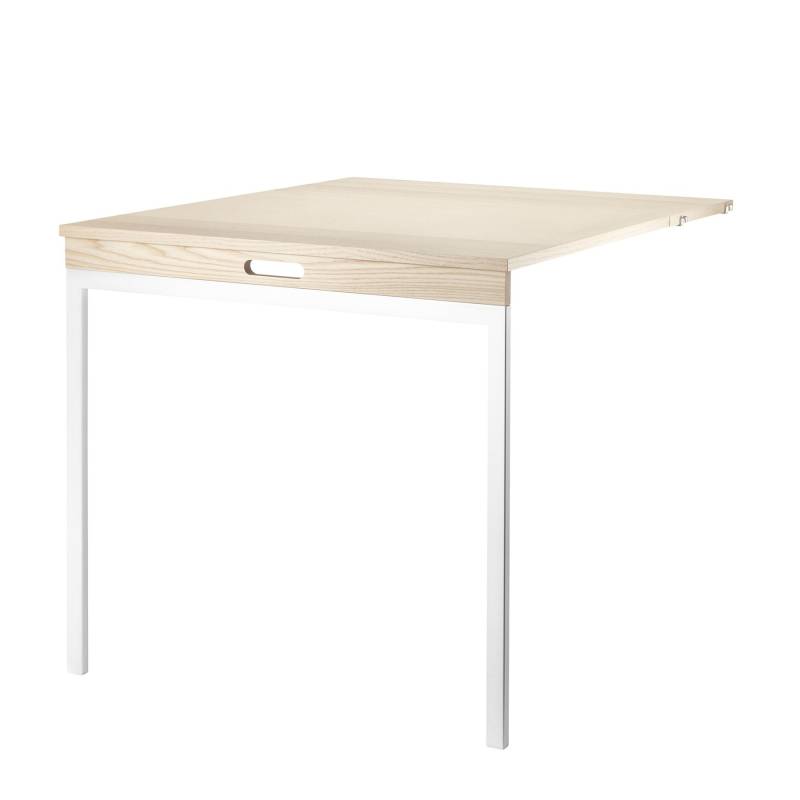 String Furniture - String System Klapptisch - Esche/weiß/BxHxT 78x66x30cm von String Furniture