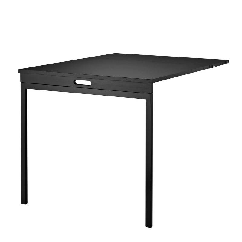 String Furniture - String System Klapptisch - schwarz/gebeizt/BxHxT 78x66x30cm von String Furniture