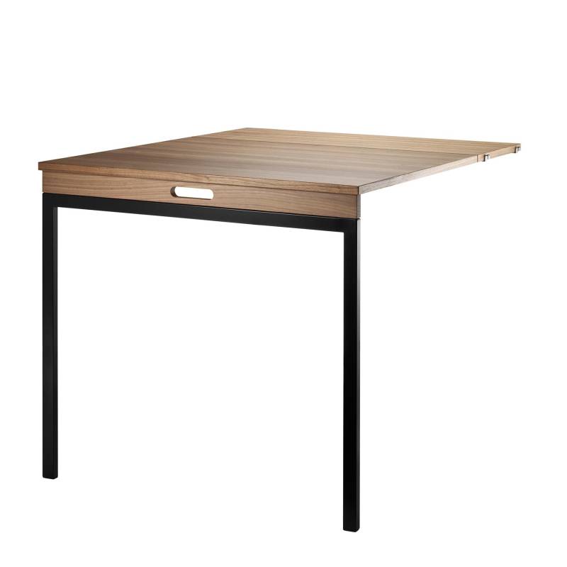 String Furniture - String System Klapptisch - walnuss/schwarz/BxHxT 78x66x30cm von String Furniture