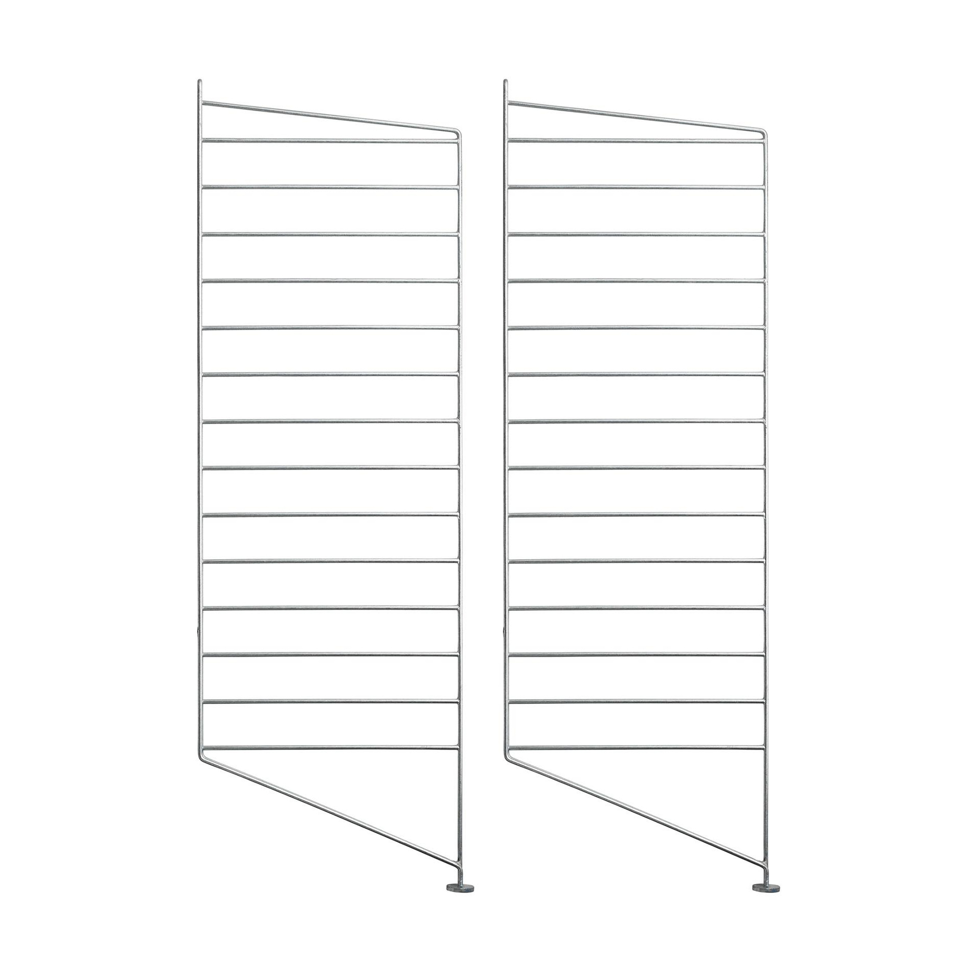 String - String System Outdoor Bodenleiter 85x30cm - silber/galvanisiert/85x30cm/2er Set von String