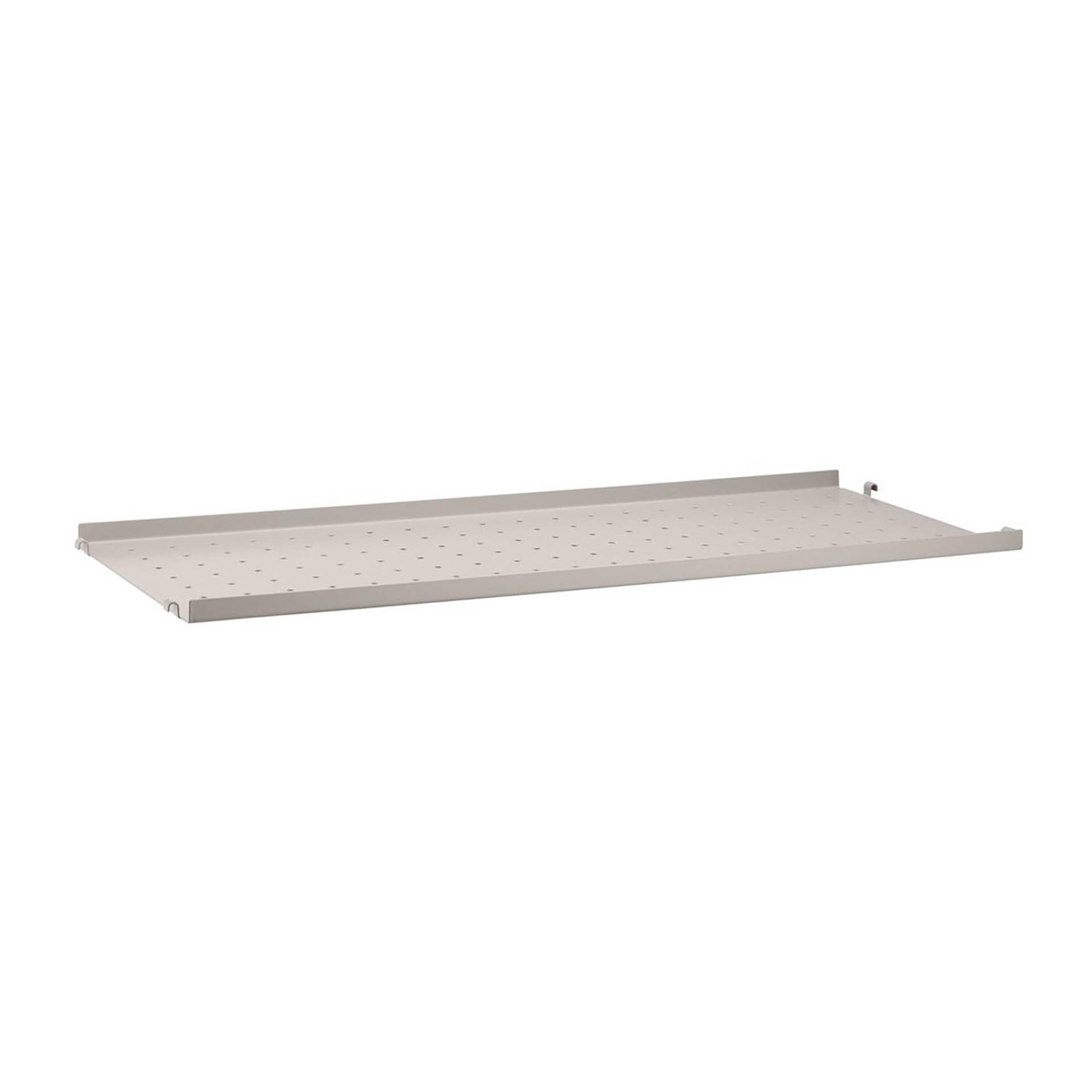 String Furniture - String System Regalboden niedrig 78x30cm - beige/beschichtet/BxHxT 78x2x30cm/perforiert String Furniture - String System Regalboden niedrig 78x30cm - beige/beschichtet/BxHxT 78x2x30cm/perforiert von String Furniture