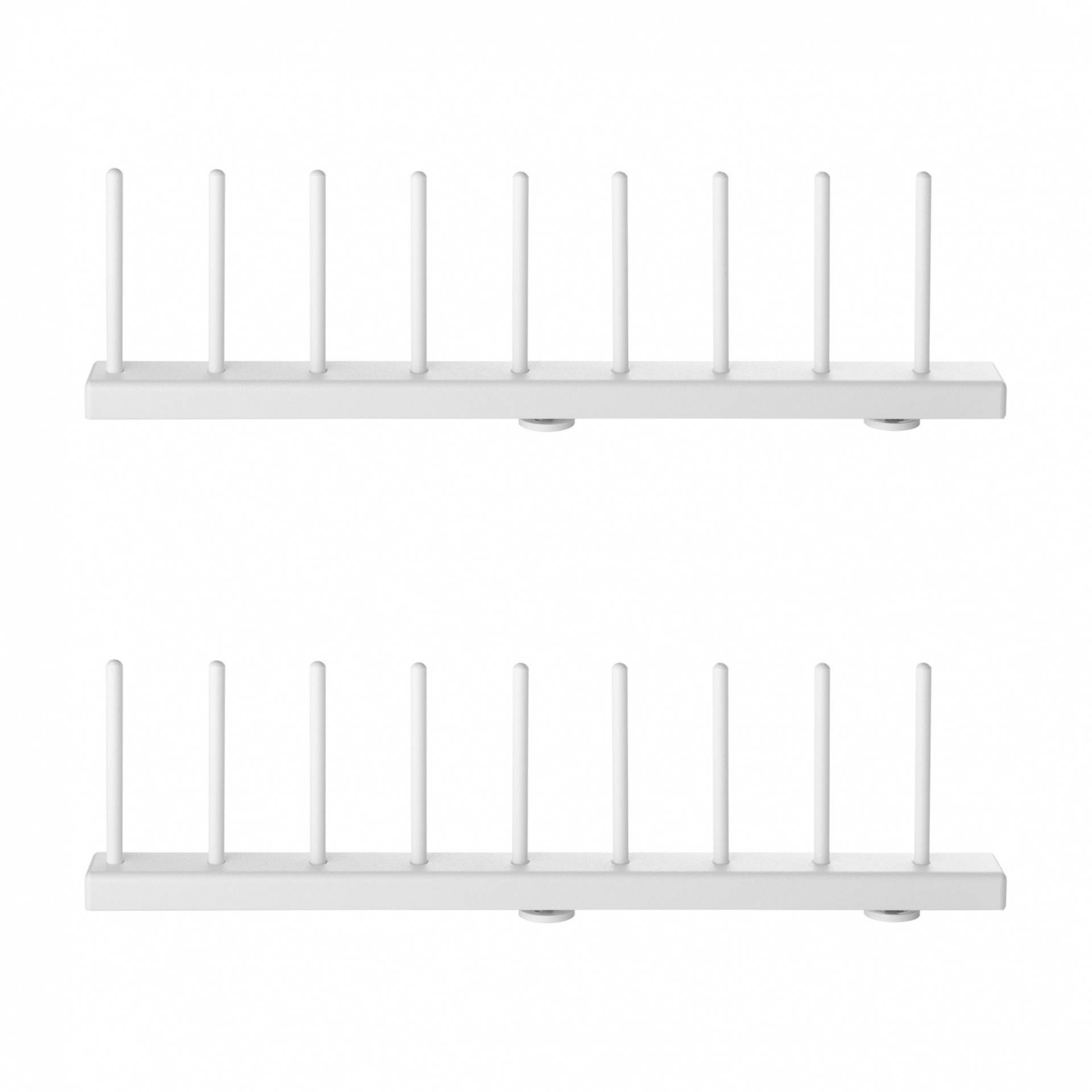 String Furniture - String System Tellerablage 2er Set - weiß/pulverbeschichtet/BxHxT 2.5x7.7x29cm/für 8 Teller String Furniture - String System Tellerablage 2er Set - weiß/pulverbeschichtet/BxHxT 2.5x7.7x29cm/für 8 Teller von String Furniture
