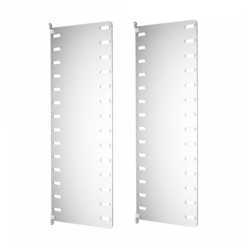 String Furniture - String System Wandleiter Plexiglas 75x30cm - transparent/Wandmontage/75x30cm/2er Set von String Furniture