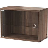 String - Vitrine mit Glasschwingtür,58 x 30 cm, Walnuss von String Furniture