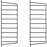String - Wandleiter für String Regal 50 x 20 cm (2er-Set), schwarz von String Furniture
