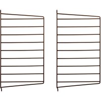 String - Wandleiter für String Regal 50 x 30 cm (2er-Set), braun von String Furniture
