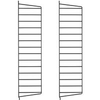 String - Wandleiter für String Regal 75 x 20 cm (2er-Set), schwarz von String Furniture