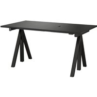 String - Works Schreibtisch, schwarz, Tischplatte 140 x 78 cm String - Works Schreibtisch, schwarz, Tischplatte 140 x 78 cm von String Furniture