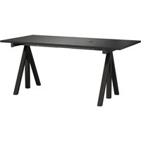 String - Works Schreibtisch, schwarz, Tischplatte 160 x 78 cm von String Furniture