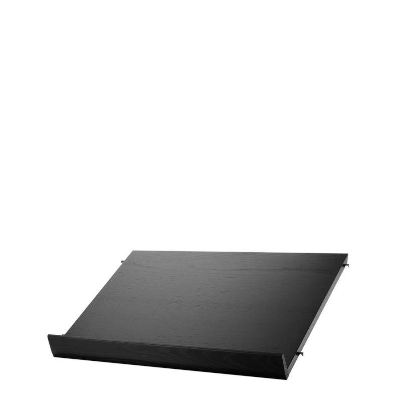 String Zeitschriftenablage Zeitungsständer 58x30cm Furnierholz Schwarz Gebeiz583 B-Ware von String
