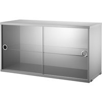 Vitrinenschrank System grau von String Furniture