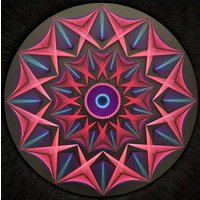 stringart 3D Mandala Deko "Cosmic Flower" von Stringdalas