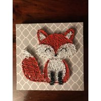 Baby Fox Schnur Kunst von StringinAlongDesigns