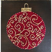 Christmas Ornament String Art von StringinAlongDesigns