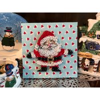 Santa Claus String Art von StringinAlongDesigns
