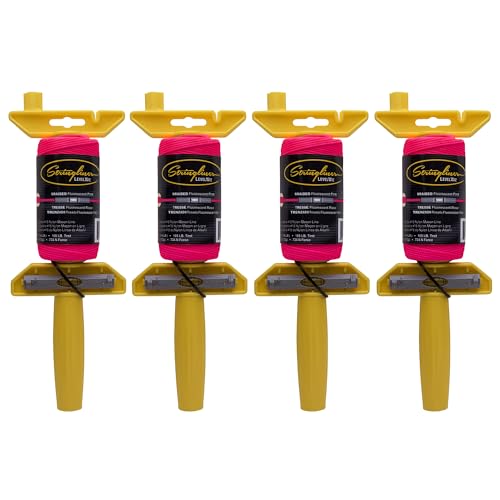 Stringliner 24162 LevelWiz Reloadable Mason's Line Rollen Stringliner® LevelWiz® LevelWiz® Spule 250' BR FL. PK. (4 Stück) von Stringliner