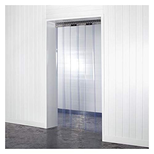 PVC-Streifenvorhang-Komplettset – ideal für Fußgängertüren/Kühlräume/Kühlräume (1 m x 2 m) – Fabrikkühler, Metzger, Schädlingsbekämpfungsvorhang – 200 mm x 2 mm Material von Strip Curtains Direct