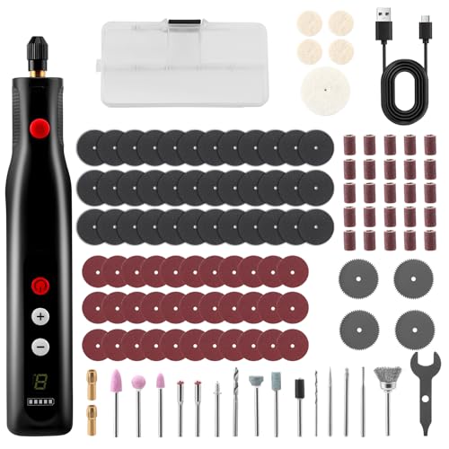 5v Multifunktionswerkzeug Akku, Rotationswerkzeug mit Led-Licht und 113pcs Zubehör, 5-Gang 20000 U/Min Max für Abschleifen, Polieren, Gravieren, Bohren & DIY 5v Multifunktionswerkzeug Akku, Rotationswerkzeug mit Led-Licht und 113pcs Zubehör, 5-Gang 20000 U/Min Max für Abschleifen, Polieren, Gravieren, Bohren & DIY von Strixorn