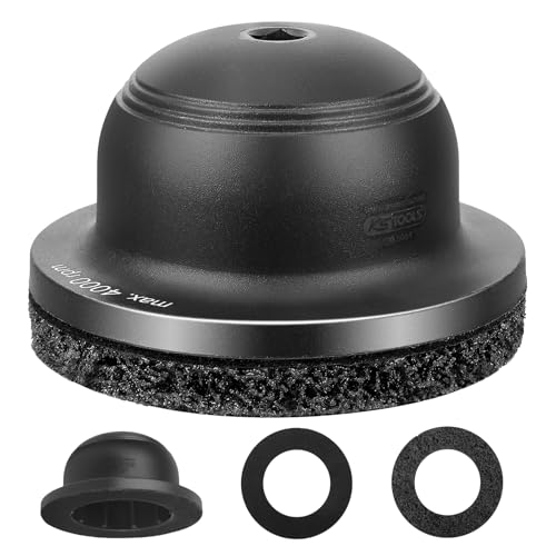 Aluminium Radnabenschleifer, 1/2" Radnaben-Schleifmaschine mit 90mm-150mm Schleifrad, Kugelkopfschleifer, Nabenschleifer, Radnabenreiniger zur Rostentfernung von Radnaben-DIB, Innen-Ø 90 mm von Strixorn