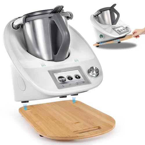 Schiebeplatte FüR Cuisinart Multicooker Tm6 Tm5, Schiebeplatte Aus Bambus Und Holz, Hochwertige,Leicht Zu Verschieben Ohne Das Gleichgewicht Zu StöRen, Stabil Durch VibrationsdäMpfung von Strixorn