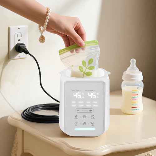 Strixorn Babyflaschenheizung 10-in-1 mit intelligentem Thermostat & Nachtlicht | Schnelle Heizung in 2-5 Min, Dampfsterilisation, Automatische Abschaltung | Für Muttermilch & Flaschennahrung von Strixorn