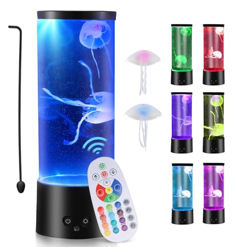 Strixorn LED Quallen Lampe mit 17 Farben, Lavalampe Quallen Aquarium Jellyfish Lampe Stimmungslicht mit Fernsteuerung, Nachtlicht, Zuhause Deko, für Zuhause Schlafzimmer Büro Geschenke Strixorn LED Quallen Lampe mit 17 Farben, Lavalampe Quallen Aquarium Jellyfish Lampe Stimmungslicht mit Fernsteuerung, Nachtlicht, Zuhause Deko, für Zuhause Schlafzimmer Büro Geschenke von Strixorn