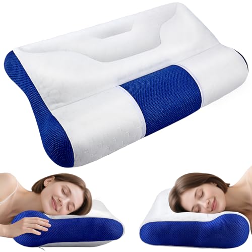 Strixorn Weich Nackenstütze Kissen, Ergonomisches Nackenkissen Sandwichkissen für Seiten- und Rückenschläfer Kopfkissen zur Linderung von Nackenschmerzen Strixorn Weich Nackenstütze Kissen, Ergonomisches Nackenkissen Sandwichkissen für Seiten- und Rückenschläfer Kopfkissen zur Linderung von Nackenschmerzen von Strixorn