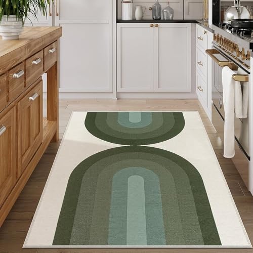 Strloepr Waschbar Teppich Wohnzimmer Sessel Stühle Schlafzimmer Arbeitszimmer Carpet,Modernes geometrisches Design, Heimdekoration, Grün, 155 x 245 cm Strloepr Waschbar Teppich Wohnzimmer Sessel Stühle Schlafzimmer Arbeitszimmer Carpet,Modernes geometrisches Design, Heimdekoration, Grün, 155 x 245 cm von Strloepr