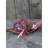 Gesteck Mit Herz/Allerheiligengesteck Grabgesteck Grabschmuck Trauerfloristik von Stroblume