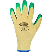 Handschuhe Specialgrip Gr.9 gelb/grün PES m.Latex EN 388 Kat.II STRONGHAND von Feldtmann