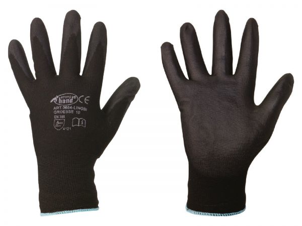 Stronghand® Feinstrick-Handschuhe LINGBI Größe 7 (S), PU-Beschichtu... von Stronghand