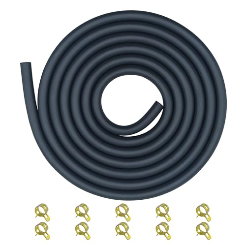 Strongthium 4,8mm Kraftstoffleitung Schlauch-Set mit 10 Schlauchschellen, Gummibenzinrohr für ATV, Go-Karts, Mini-Bikes (196cc, 212cc), Kleinmotoren (6,5PS 5,5PS 8PS 9PS 11PS 13PS) und Generatoren. von Strongthium