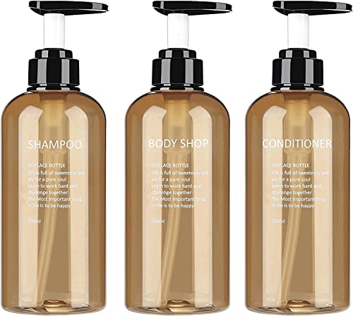 3 Stück Leer Seifenspender 300/500 Ml Leere Pumpflasche Zum Befüllen Seifenspender Flaschen Refillable Lotionspender Leerflasche Für Flüssige Shampoo Duschgel Spenderflasche Für Shampoo, Conditioner von Stronrive