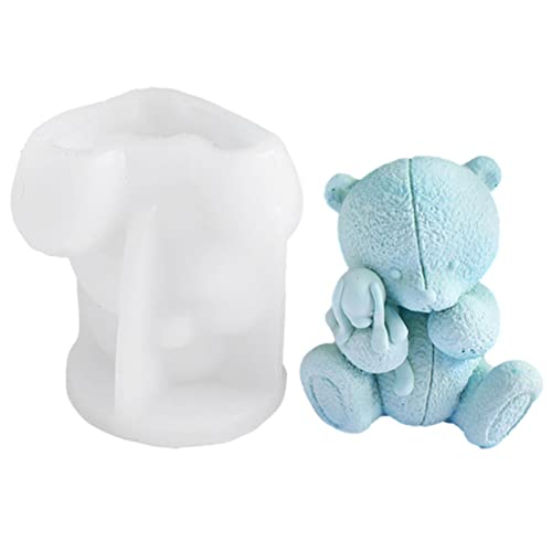 3D Bär Silikonform Silikon Kerzenform Eiswürfelformen Teddybär Silikonform Harz Gießform Bären Backform Silikon Schokolade Formen Tierform Kuchen Silikon Fondant Formen Für Süßigkeiten Schokolade von Stronrive