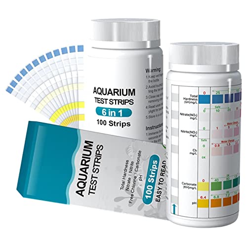 Aquarium Teststreifen - 100 Stück Aquarium Wassertest Ph Wert Teststreifen Wassertest Set Für Teich Und Aquarium Salzwasser Süßwasser Aquarium Wasserprüfung Teich Wasserhärte Teststreifen von Stronrive