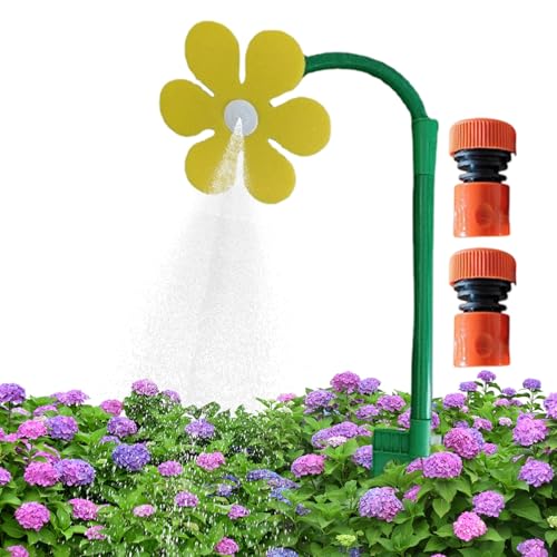 Blumensprenger,360-Grad-Rotation Bewegliche Beregnung - Dekorativer Gartensprenger Für Rasen Spielplatz Hinterhof Kinderspaß Hund Abkühlung von Stronrive