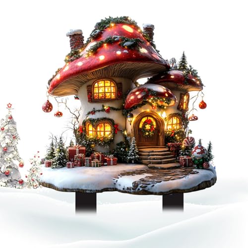 Dekorative Hofpfähle – Blumentopf, dekorative Garten-Acrylpfähle – 2D flach, wetterfest, Ornament, Schild für Bauernhof, Weg, , Hof, Hinterhof, Bauernhaus, Rasen von Stronrive